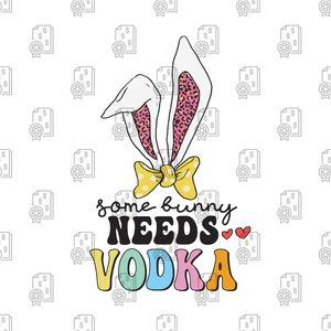 Funny Easter Bunny Ready To Press  Transfer Sublimation Transfers
